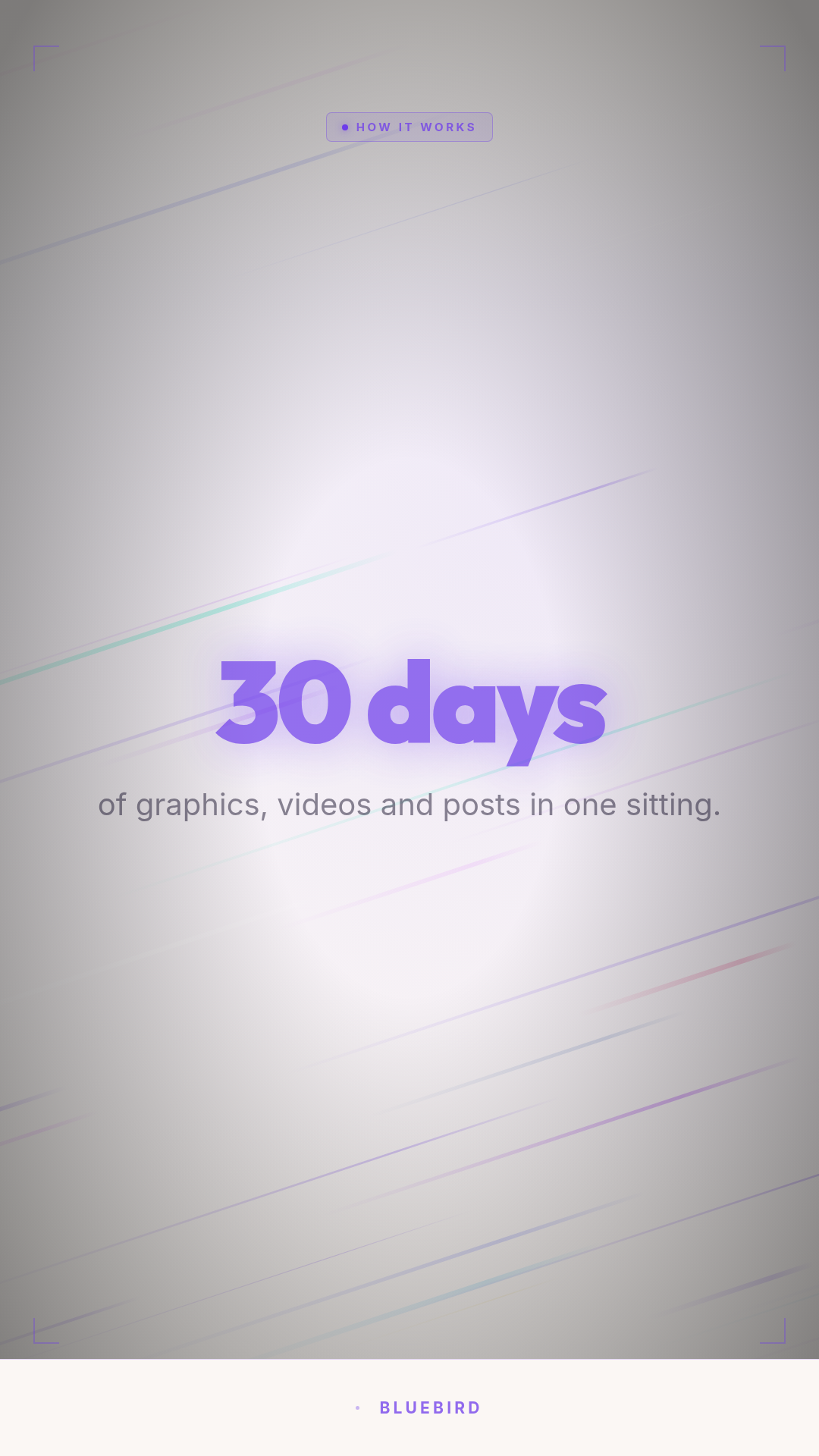 Example of the Vertical Reel template rendered for a sample brand